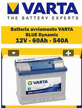 Carica l'immagine nel visualizzatore di Gallery, Varta 5604080543132 D24 Blue Dynamic Batteria Auto 12V 60Ah 540A