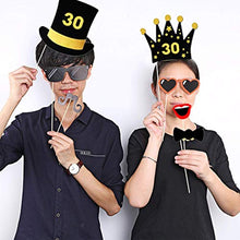 Carica l'immagine nel visualizzatore di Gallery, Amycute 30 Anni Compleanno Photo Booth Props, 36 Pezzi 30 Compleanno... - Ilgrandebazar