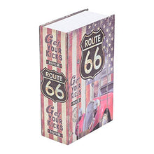 Carica l'immagine nel visualizzatore di Gallery, Cassaforte a forma di libro con password lock, cassaforte portatile, Route 66 - Ilgrandebazar