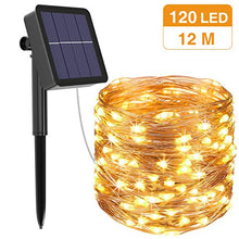 Carica l'immagine nel visualizzatore di Gallery, Catena Luminosa Solare, Btfarm 12m 120 LED Luci Stringa Solari Esterno Filo...
