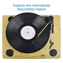 Carica l'immagine nel visualizzatore di Gallery, Giradischi bluetooth per vinile con altoparlanti stereo, giradischi per...