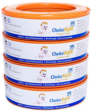 Carica l'immagine nel visualizzatore di Gallery, ChoiceRefill per Angelcare sistema di smaltimento pannolini (4-Pezzi) - Ilgrandebazar