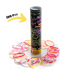 Carica l'immagine nel visualizzatore di Gallery, Adelama Braccialetti Luminosi Fluorescenti Fluo per Feste Glowstick Party...