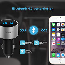 Carica l'immagine nel visualizzatore di Gallery, TECKNET Bluetooth FM Transmitter, Wireless Trasmettitore Radio con Argento