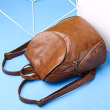 Carica l'immagine nel visualizzatore di Gallery, SPEEDEVE Zaino Pelle Donna Borsa a Zainetto da Viaggio Marrone-226