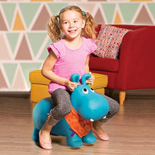 Carica l'immagine nel visualizzatore di Gallery, B. toys – Ippopotamo cavalcabile gonfiabile con pompa Inclusa – Giochi Blu