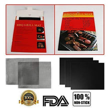 Carica l'immagine nel visualizzatore di Gallery, Hootracker BBQ Grill Mat Confezione di 5 tappetini antiaderenti... - Ilgrandebazar