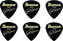 Carica l'immagine nel visualizzatore di Gallery, Ibanez B1000PG-BK - Plettri autografati Paul Gilbert, 6 pz, colore: Nero - Ilgrandebazar