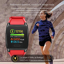 Carica l'immagine nel visualizzatore di Gallery, HalfSun Fitness Tracker, Orologio Braccialetto Pressione nero