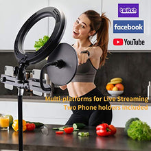 Carica l'immagine nel visualizzatore di Gallery, Luce ad Anello LED, Morpilot LED Ring Light 10" Dimmerabile con Supporto 3