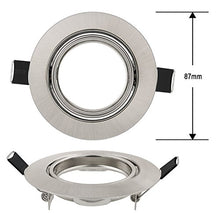 Carica l'immagine nel visualizzatore di Gallery, Lengjoy Faretti LED da Incasso per cartongesso,Orientabile con 2700k silver - Ilgrandebazar