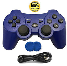 Carica l'immagine nel visualizzatore di Gallery, CFORWARD PS3 Controller, Wireless Bluetooth Gamepad Double Vibration Blu