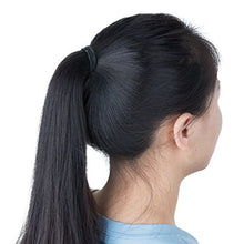 Carica l'immagine nel visualizzatore di Gallery, Meersee Elastici per capelli spessi e ricci, Misura grande, Nero, 100 Nero - Ilgrandebazar