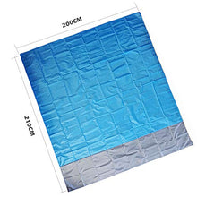 Carica l'immagine nel visualizzatore di Gallery, ZFYQ Coperta da Spiaggia, 210x200cm Anti Sabbia Impermeabile Portatile...