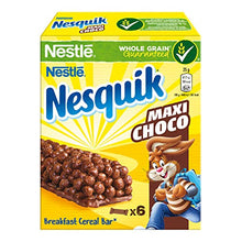 Carica l'immagine nel visualizzatore di Gallery, Nesquik Cereali Maxi Choco Barrette di al Cioccolato e Latte, 6...