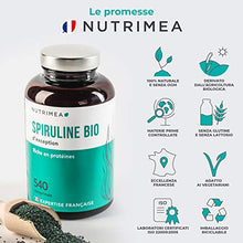Carica l'immagine nel visualizzatore di Gallery, Spirulina BIO 1500 mg Al Giorno  540 Compresse Con il 60% di Proteine It