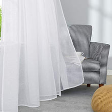 Carica l'immagine nel visualizzatore di Gallery, Deconovo Tende Trasparenti Camera da Letto Moderne in Voile 140x260cm, Bianco