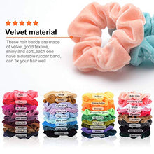 Carica l'immagine nel visualizzatore di Gallery, 36 Pz Capelli Scrunchies Velluto Elastico Fasce per Scrunchy...
