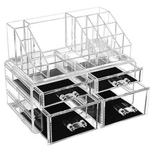 Carica l'immagine nel visualizzatore di Gallery, SONGMICS Cosmetic Organizer Scatola Makeup Acrilico JKA005TP