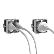Carica l'immagine nel visualizzatore di Gallery, 4Box 4B.L.H21, Side, Presa da Incasso Multistandard 1 Schuko + 2 Grigio - Ilgrandebazar