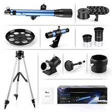 Carica l'immagine nel visualizzatore di Gallery, TELMU Telescopio Astronomico GS700/60, Ingrandimento (117x e 28x), Oculare...