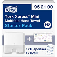 Carica l'immagine nel visualizzatore di Gallery, Tork 952100 Xpress Asciugamani Starter Pack: 1 Dispenser Mini per... - Ilgrandebazar