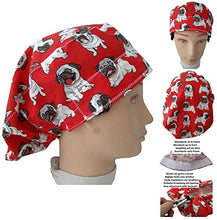 Carica l'immagine nel visualizzatore di Gallery, Cappello chirurgico Donna Cani Carlin Per capelli lunghi, veterinario,... - Ilgrandebazar