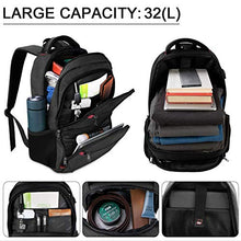 Carica l'immagine nel visualizzatore di Gallery, Zaino Porta PC Uomo per Portatile 15.6 Pollici Nero