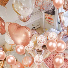 Carica l'immagine nel visualizzatore di Gallery, SPECOOL Palloncini Compleanno Oro Rosa,con Baby Photo Rosa Happy Birthday