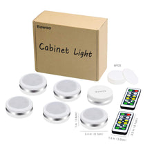 Carica l'immagine nel visualizzatore di Gallery, Luci Armadio Luce Notturna Lampada LED Bawoo 6PCS Bianco Caldo - Ilgrandebazar