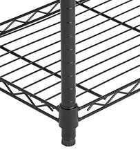 Carica l'immagine nel visualizzatore di Gallery, AmazonBasics - Scaffalatura a 4 ripiani, su rotelle, Nero - Ilgrandebazar