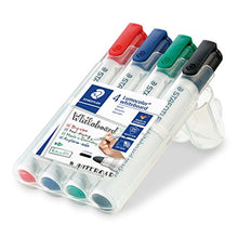 Carica l'immagine nel visualizzatore di Gallery, STAEDTLER Lumocolor whiteboard marker, confezione da 4, punta tonda, 4 pezzi - Ilgrandebazar