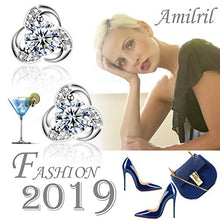 Carica l'immagine nel visualizzatore di Gallery, Amilril Orecchini Donna, Argento Sterling 925 con Zirconi Cubici, Regali per... - Ilgrandebazar