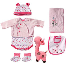 Carica l'immagine nel visualizzatore di Gallery, Yesteria Vestiti Bambole per Reborn da 50-55 cm Rosa Con Giraffa - Ilgrandebazar