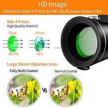 Carica l'immagine nel visualizzatore di Gallery, Telescopio Monoculare,50x60 HD BAK4 monocular telescope professionale...
