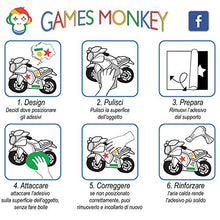 Carica l'immagine nel visualizzatore di Gallery, MAS DI VITALE MARIA ditta individuale Adesivi Moto Sponsor 113 Pz 36X33 CM