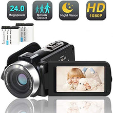 Carica l'immagine nel visualizzatore di Gallery, Videocamera digitale YouTube Vlogging registratore Full HD 1080P 30FPS 24.0...