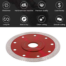 Carica l'immagine nel visualizzatore di Gallery, Disco Diamantato 115mm Sottile professionale Taglio a secco con taglio Rosso - Ilgrandebazar