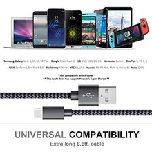 Carica l'immagine nel visualizzatore di Gallery, GERETIN Cavo USB Type-C [3 Pezzi,1m+2m+2m] C Nylon GrigioNero