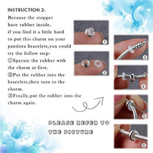 Carica l'immagine nel visualizzatore di Gallery, GW Distanziatore Gomma Stopper Charms Bead in Argento Sterling 925 2 Pezzi... - Ilgrandebazar