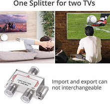 Carica l'immagine nel visualizzatore di Gallery, ESYNiC 2 Way TV CATV Broadband Splitter 2500MHz / 2 Vie Cavo Splitter...