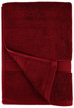 Carica l'immagine nel visualizzatore di Gallery, Pinzon by Amazon - Set di asciugamani 2 Asciugamani (50x100cm), Rosso Ribes