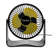 Carica l'immagine nel visualizzatore di Gallery, Omasi Ventilatore Mini USB Ricaricabili Ventilatori Portatile,Rotazione...
