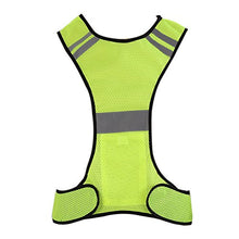 Carica l'immagine nel visualizzatore di Gallery, Gilet Giacca da Corsa Alta Visibilita LED Giubbotti Giallo Fluorescente #B - Ilgrandebazar