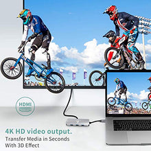 Carica l'immagine nel visualizzatore di Gallery, Hub USB C Porte 9 in 1 Adattatore HDMI, C HDMI con...