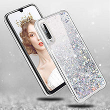 Carica l'immagine nel visualizzatore di Gallery, wlooo Cover per Samsung Galaxy A50, Glitter Argento