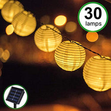Carica l'immagine nel visualizzatore di Gallery, Stringa di Luci Catena Luminosa Giardino Esterno Solare Bawoo Bianco