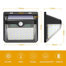 Carica l'immagine nel visualizzatore di Gallery, iPosible Luce Solare Esterno, [2 Pezzi] 60 LED Lampada con Sensore di... - Ilgrandebazar