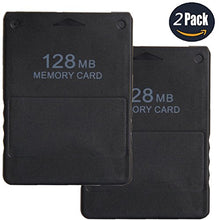 Carica l'immagine nel visualizzatore di Gallery, LEAGY 2 pezzi Memory Card da 128 MB per Sony Playstation 2 PS2