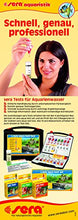 Carica l'immagine nel visualizzatore di Gallery, sera 04000 Aqua-Test Set, Valigetta, Imparare a Conoscere Il PH, GH, KH, NO2... - Ilgrandebazar